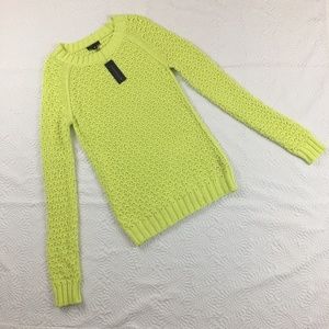 NEW Worthington Women Sweater Medium Chartreuse